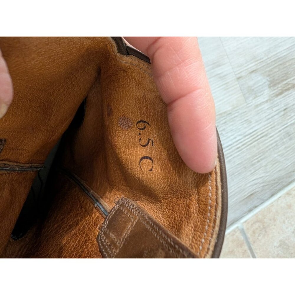 Ariat Brown Suede Western Cowboy Boots - Picture 9 of 15